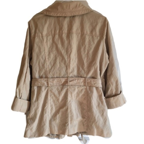 Liz Claiborne Light Tan Mid Length Coat - Picture 8 of 8